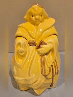 Red Wing Friar Tuck Yellow Cookie Jar